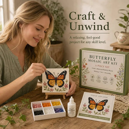 🌻🏡 Cottage Garden Mosaic DIY Kit – Create Your Own Masterpiece