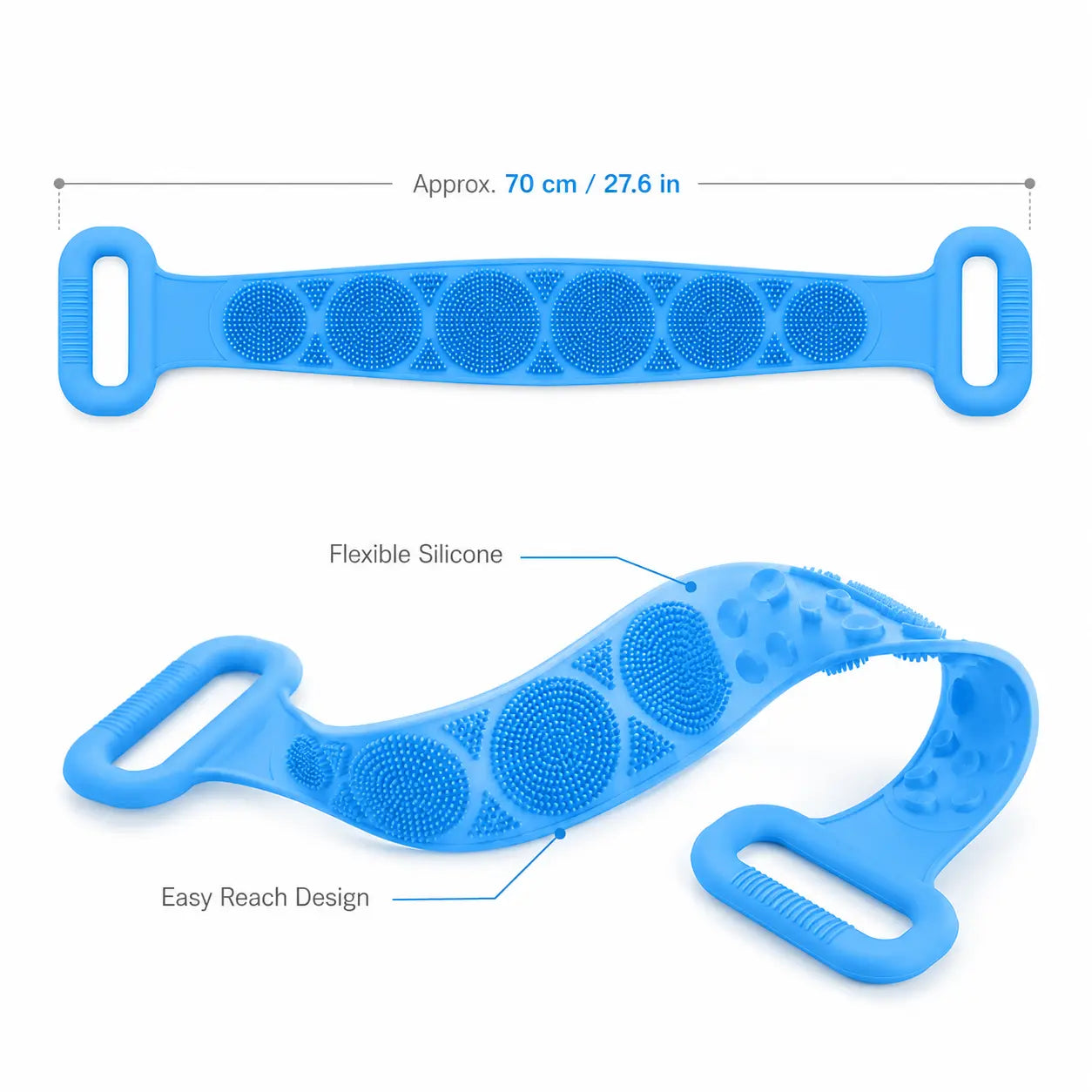 Buy 1 Get 1 Free🎁– Double-Sided Silicone Back Scrubber