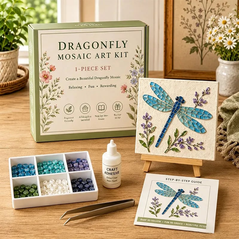 🌻🏡 Cottage Garden Mosaic DIY Kit – Create Your Own Masterpiece