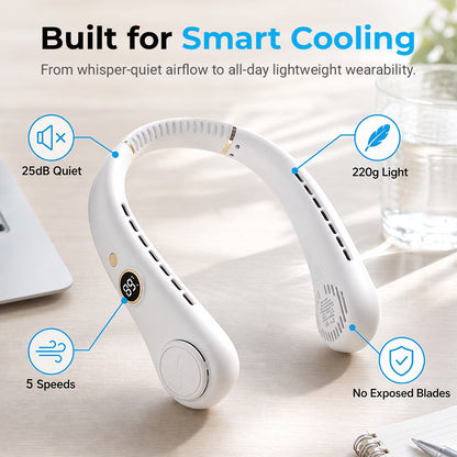 🍃Portable Neck Fan – Hands-Free Cooling for Hot Summer Days