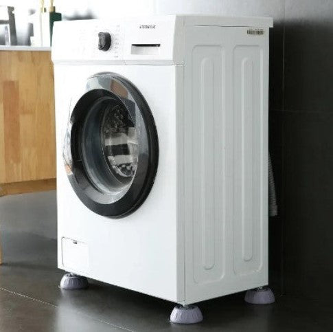 Washing machine fitted with anti-vibration appliance pads