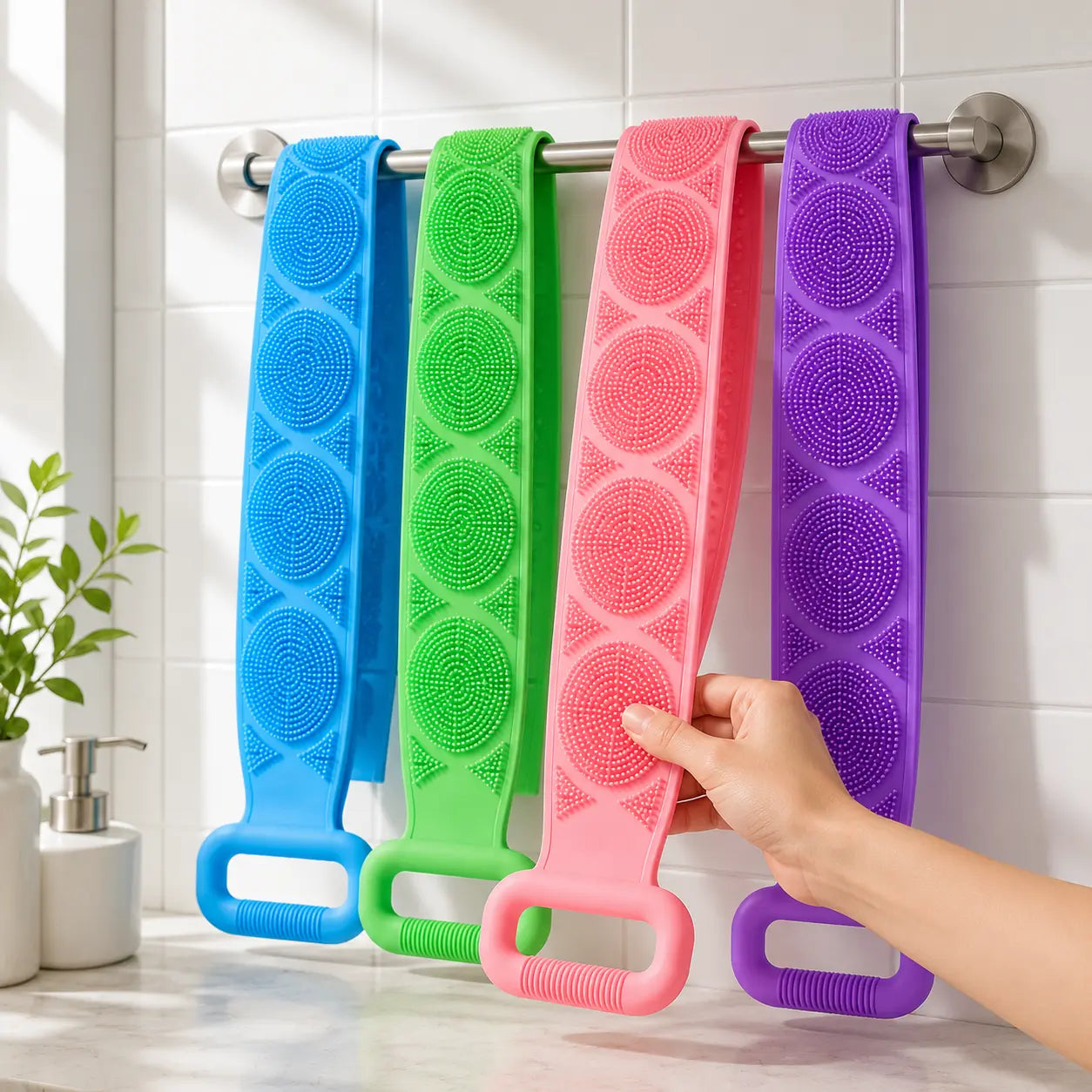 Buy 1 Get 1 Free🎁– Double-Sided Silicone Back Scrubber