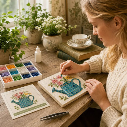 🌻🏡 Cottage Garden Mosaic DIY Kit – Create Your Own Masterpiece